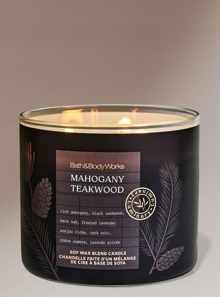 Mahogany Teakwood 3-Wick Candle 3-Wick Candle
