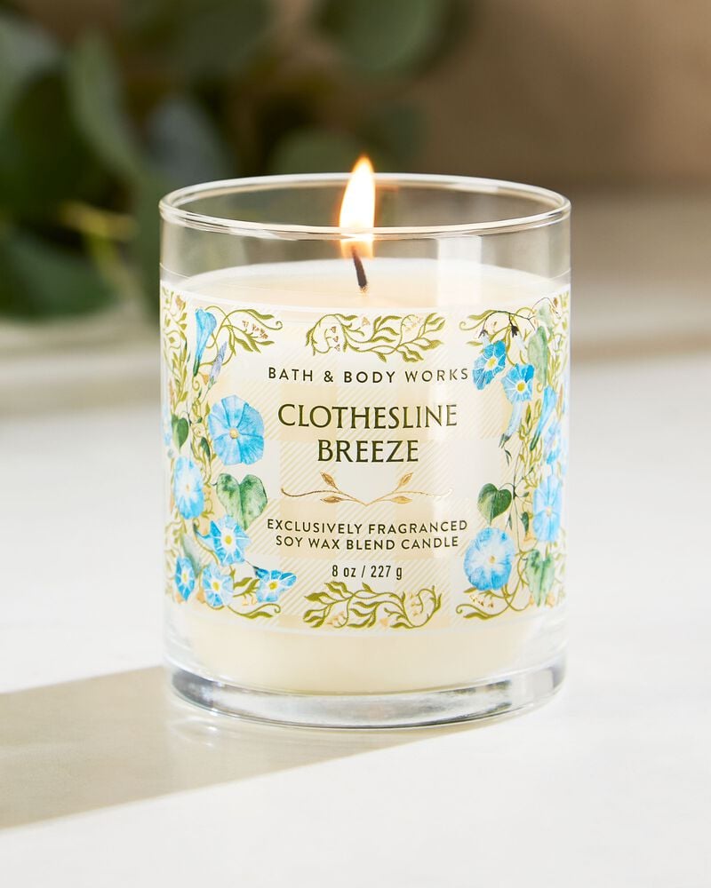 Clothesline Breeze Single Wick Candle Single Wick Candle