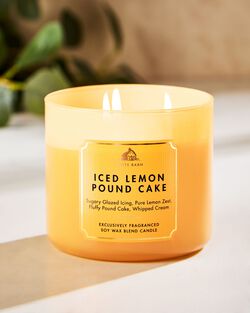Iced Lemon Pound Cake 3-Wick Candle image number null