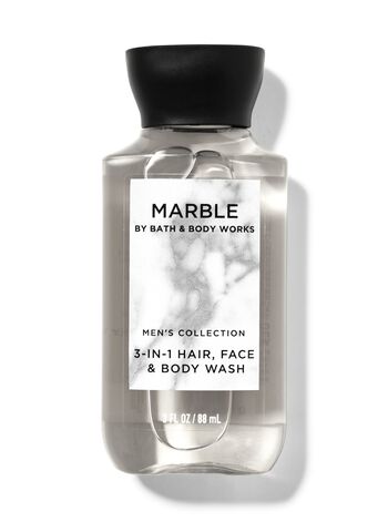 Marble Travel Size 3-in-1 Hair, Face & Body Wash Travel Size 3-in-1 Hair, Face & Body Wash