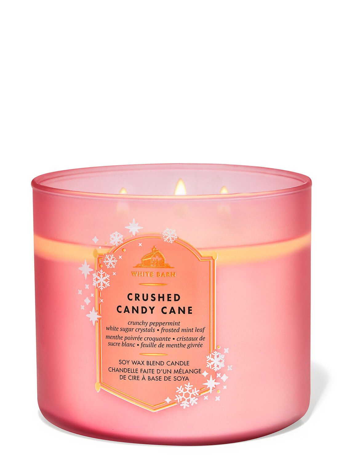 Shop Crushed Candy Cane 3-Wick Candle | Bath & Body Works Australia
