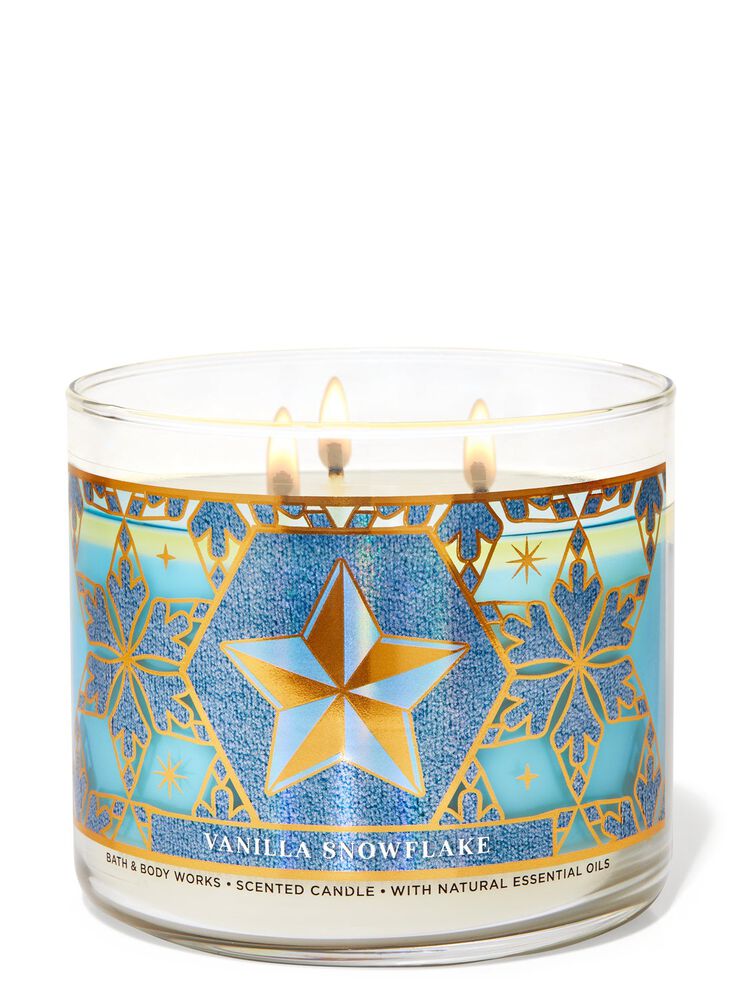 Vanilla Snowflake 3-Wick Candle 3-Wick Candle