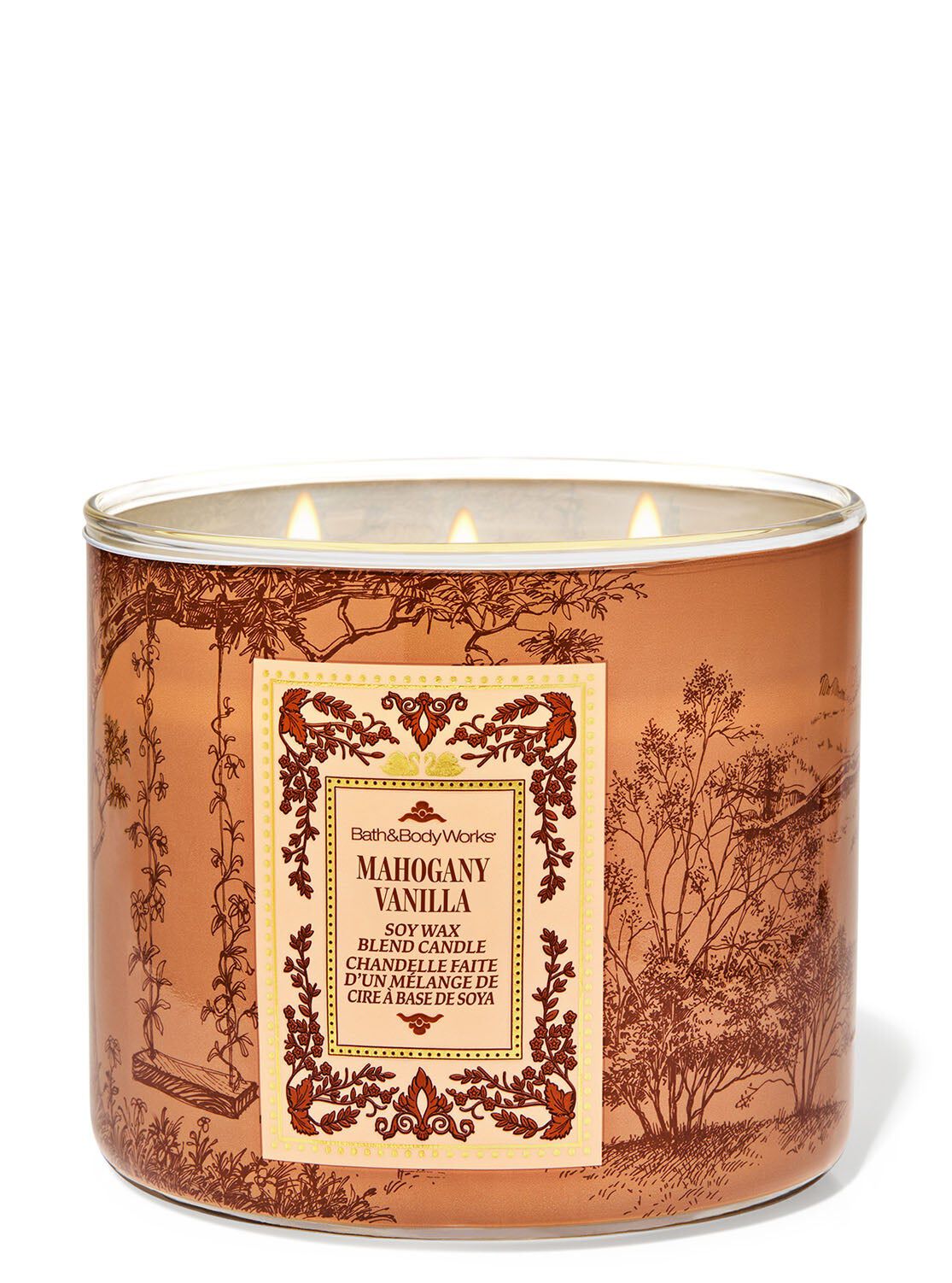 Shop Mahogany Vanilla 3-Wick Candle | AU Bath & Body Works