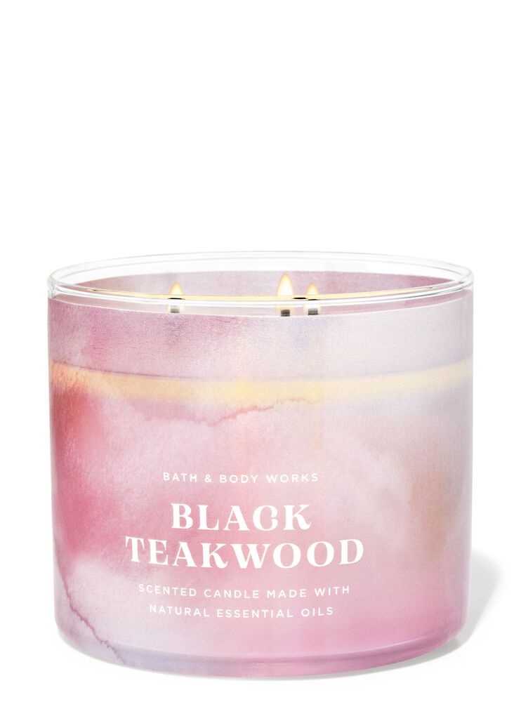 Black Teakwood 3-Wick Candle 3-Wick Candle
