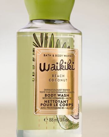 Waikiki Beach Coconut Travel Size Body Wash Travel Size Body Wash