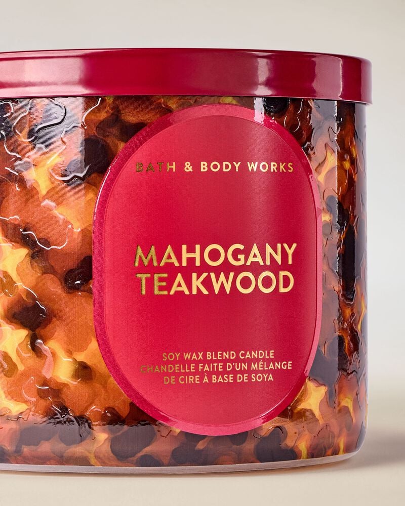 Mahogany Teakwood 3-Wick Candle 3-Wick Candle
