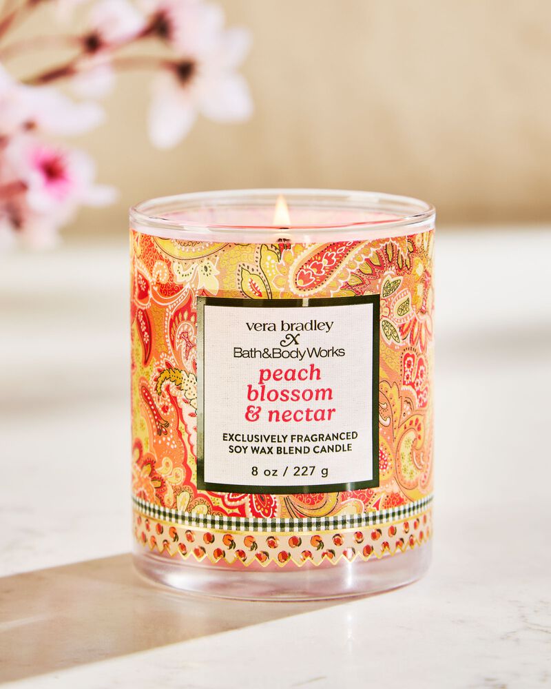 Peach Blossom & Nectar Single Wick Candle Single Wick Candle