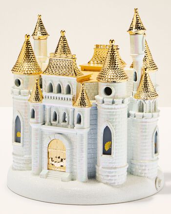 Disney Princess Light-up Castle Pedestal 3-Wick Candle Holder 3-Wick Candle Holder