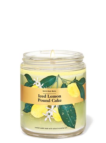 Iced Lemon Pound Cake Single Wick Candle Single Wick Candle