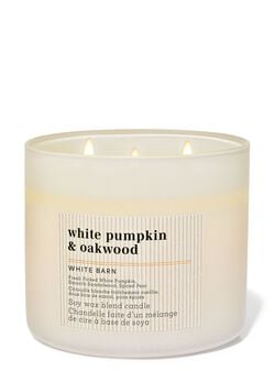 White Pumpkin & Oakwood 3-Wick Candle