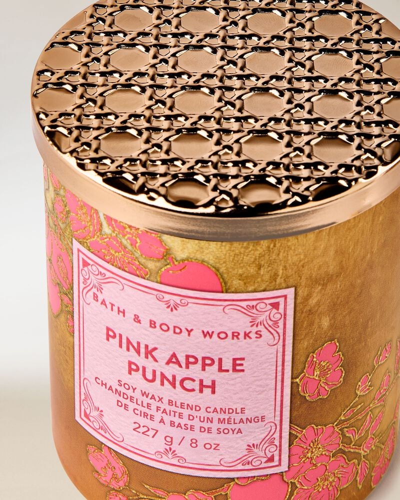 Pink Apple Punch Single Wick Candle Single Wick Candle