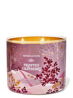 Frosted Cranberry 3-Wick Candle image number null