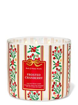 Frosted Cranberry 3-Wick Candle image number null