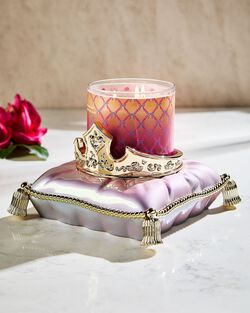 Aurora Crown Pedestal 3-Wick Candle Holder image number null