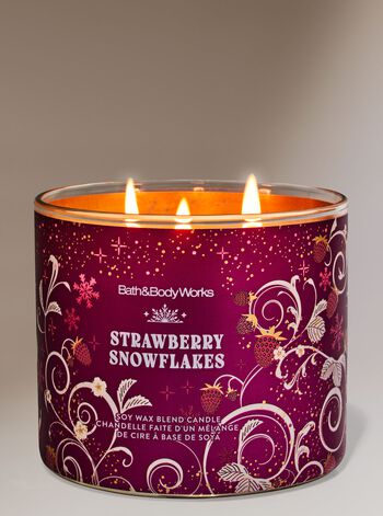 Strawberry Snowflakes 3-Wick Candle 3-Wick Candle