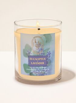 Eucalyptus + Lavender Single Wick Candle image number null