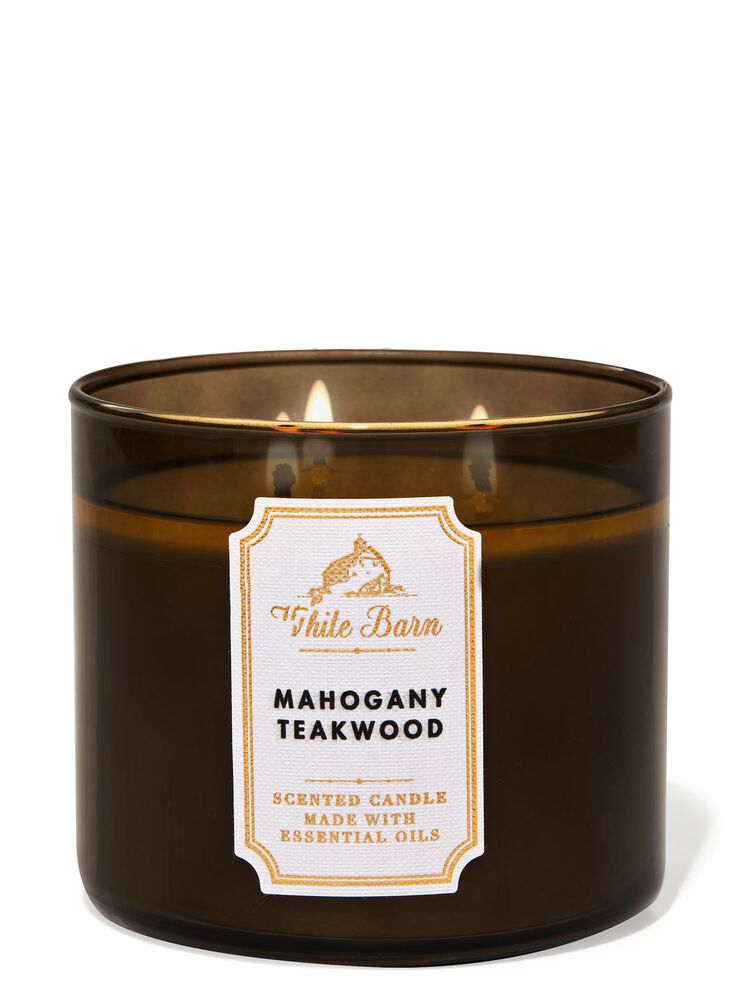 MAHOGANY TEAKWOOD 3-Wick Candle 3-Wick Candle