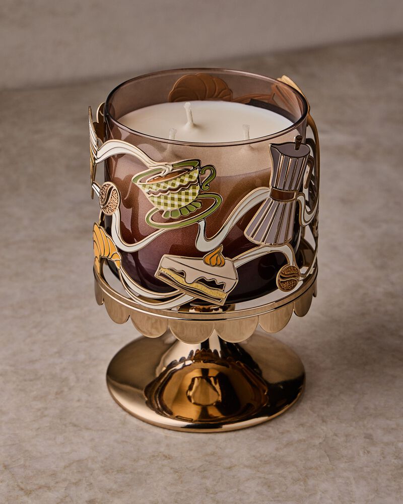 Coffee Time 3-Wick Candle Holder 3-Wick Candle Holder