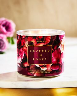 Covered In Roses 3-Wick Candle image number null