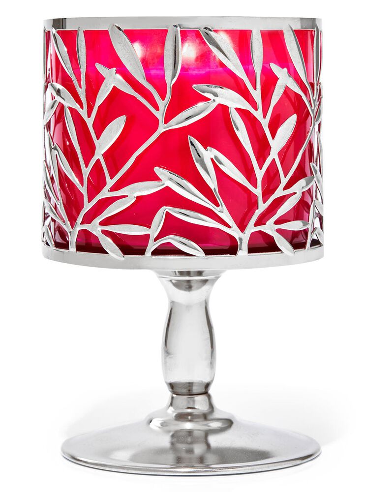 Vine Leaf Pedestal 3-Wick Candle Holder 3-Wick Candle Holder