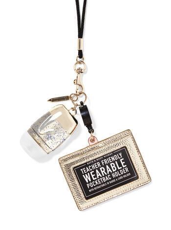Wearable Gold ID Card PocketBac Holder