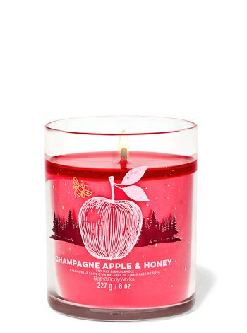 Champagne Apple & Honey Signature Single Wick Candle Single Wick Candle