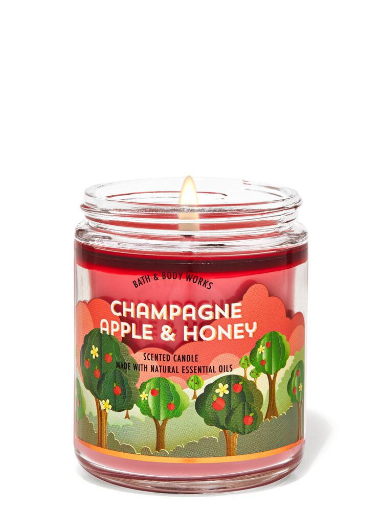 Champagne Apple & Honey Single Wick Candle Single Wick Candle