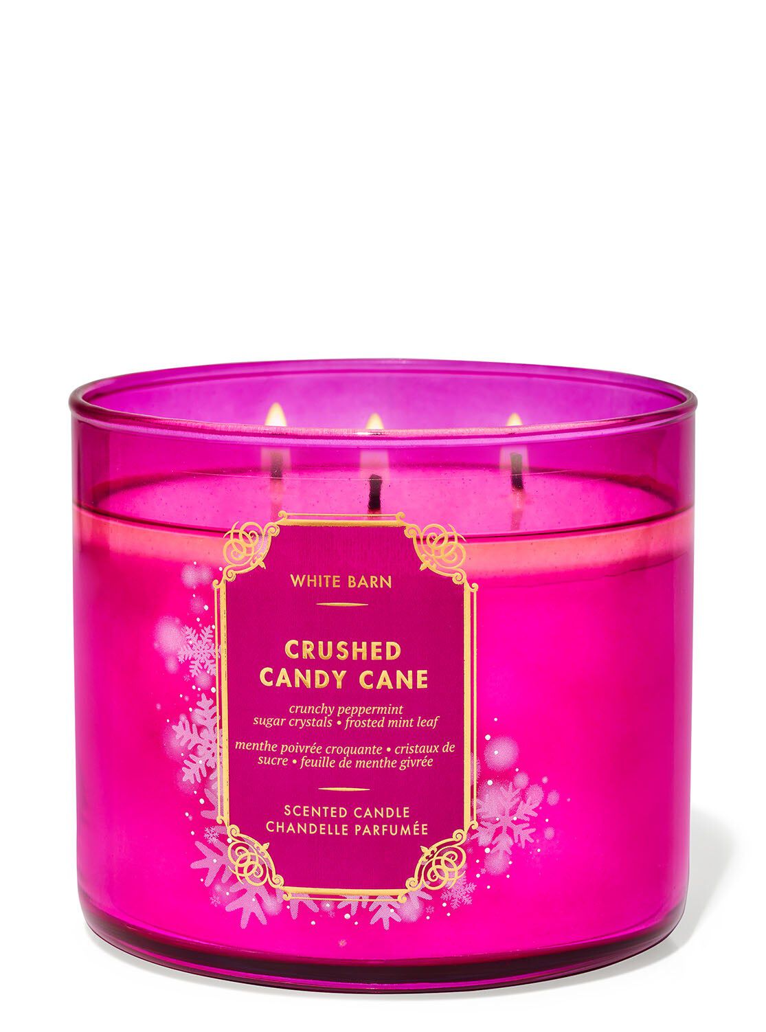 Shop Crushed Candy Cane 3-Wick Candle | Bath & Body Works Australia