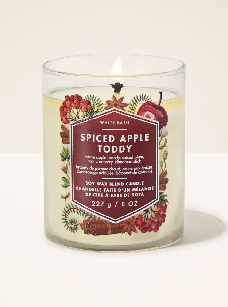 Spiced Apple Toddy Single Wick Candle Signature Single Wick Candle