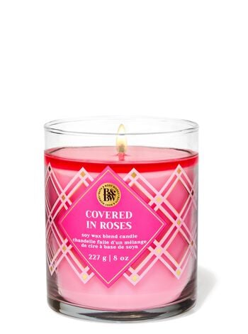 Covered In Roses Single Wick Candle Single Wick Candle