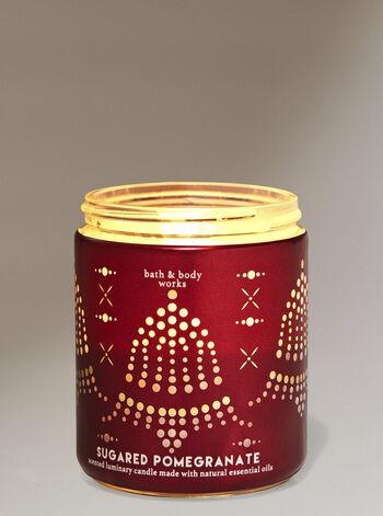 Sugared Pomegranate Single Wick Candle Single Wick Candle