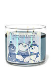 Snowflakes & Citrus 3-Wick Candle image number null