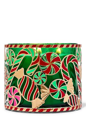 Peppermint Candies 3-Wick Candle Holder 3-Wick Candle Holder