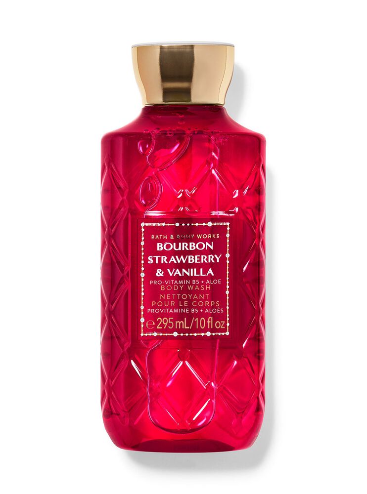 Shop Bourbon Strawberry Vanilla Body Wash AU Bath Body Works