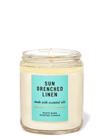 Sun-Drenched Linen Single Wick Candle Single Wick Candle