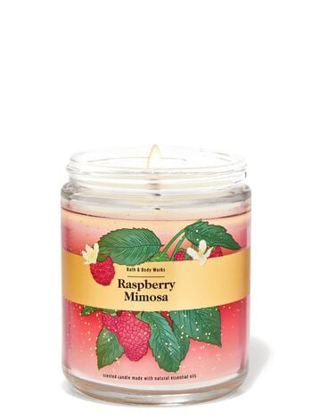 Raspberry Mimosa Single Wick Candle Single Wick Candle