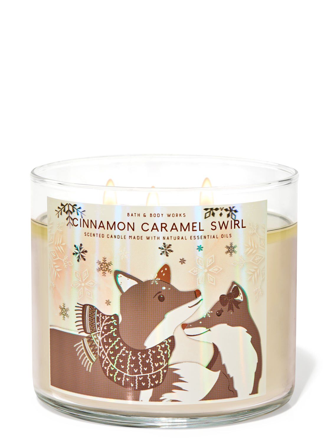 Shop Cinnamon Caramel Swirl 3-Wick Candle | AU Bath & Body Works