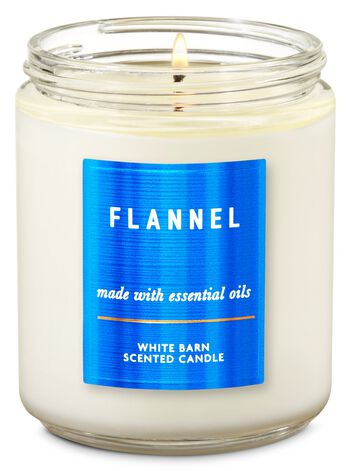 Flannel Single Wick Candle Single Wick Candle