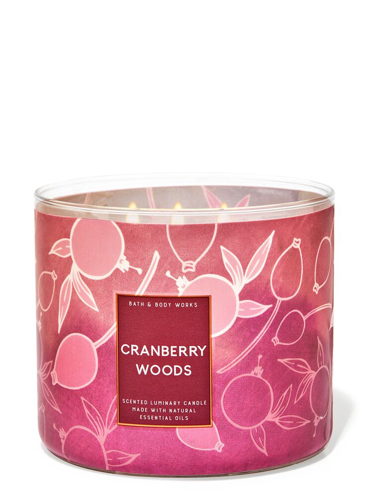 Cranberry Woods 3-Wick Candle 3-Wick Candle
