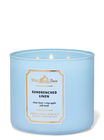 Sun-Drenched Linen 3-Wick Candle image number null