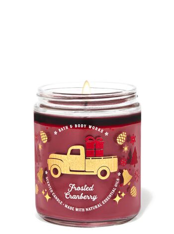 Frosted Cranberry Single Wick Candle Single Wick Candle