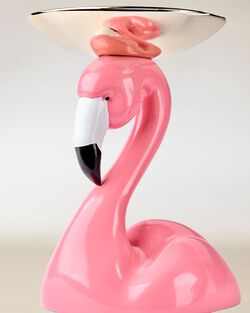 Flamingo Head 3-Wick Candle Holder image number null