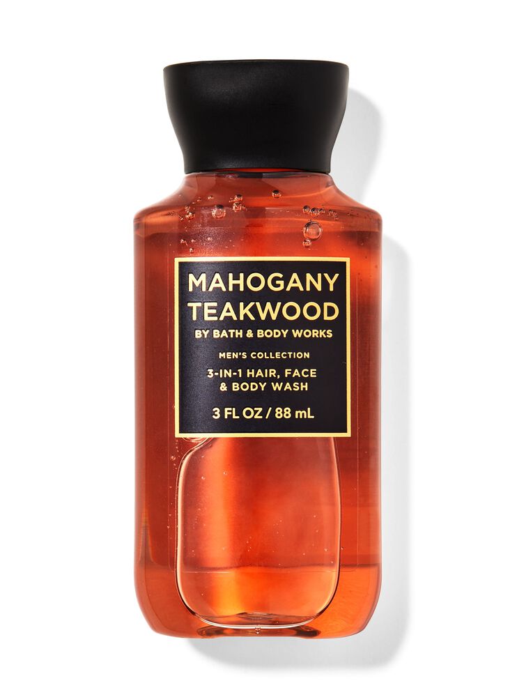 Mahogany Teakwood Travel Size 3-in-1 Hair, Face & Body Wash Travel Size 3-in-1 Hair, Face & Body Wash