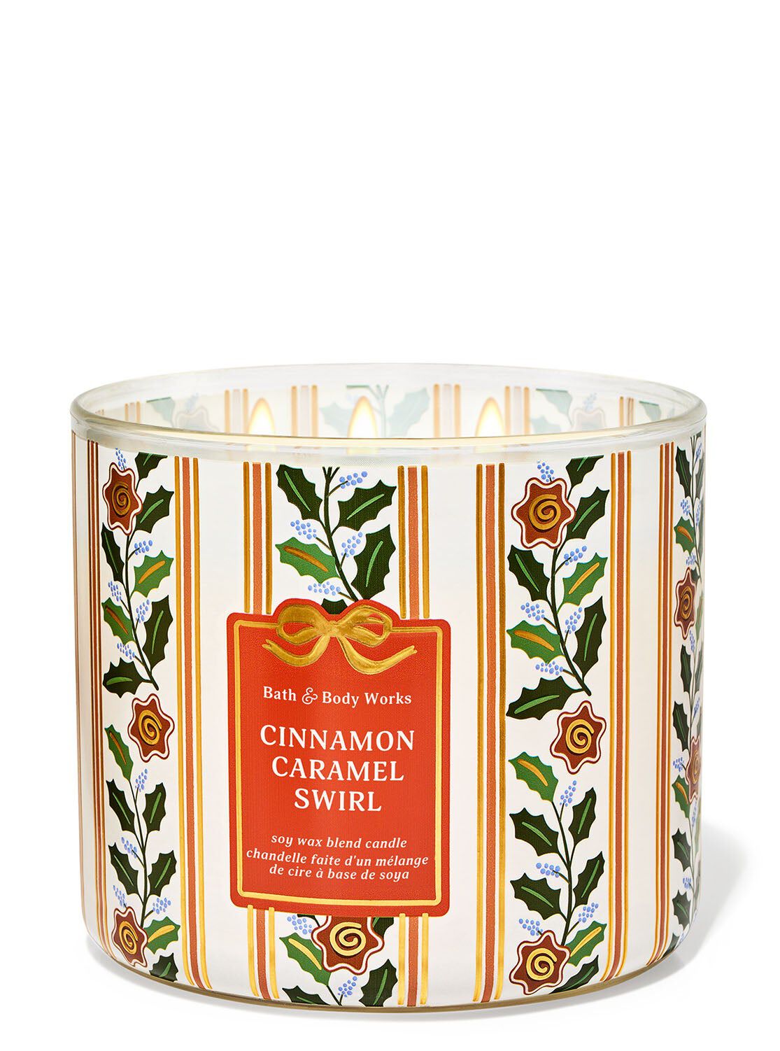 Shop Cinnamon Caramel Swirl 3-Wick Candle | AU Bath & Body Works