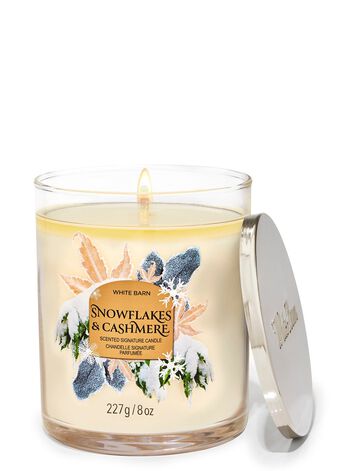 Snowflakes & Cashmere Signature Single Wick Candle Signature Single Wick Candle