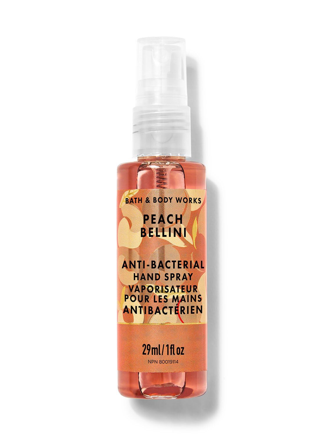 Shop Peach Bellini Hand Sanitizer Spray | Bath & Body Works Australia