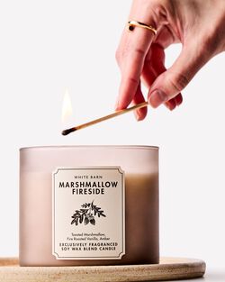 Marshmallow Fireside 3-Wick Candle image number null