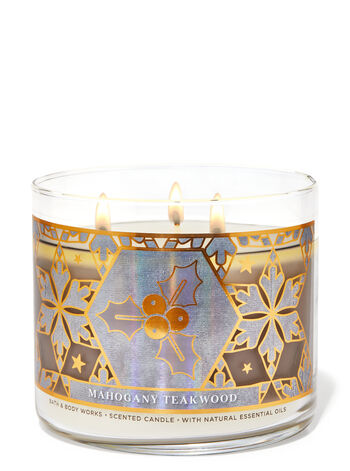 Mahogany Teakwood 3-Wick Candle 3-Wick Candle