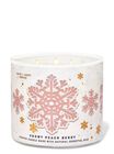 Snowy Peach Berry 3-Wick Candle image number null
