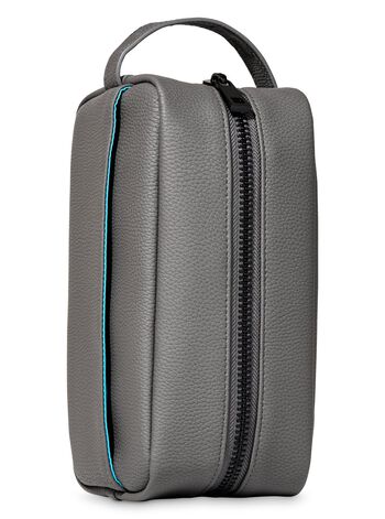 Gray Gift Wrap Men's Travel Toiletry Bag